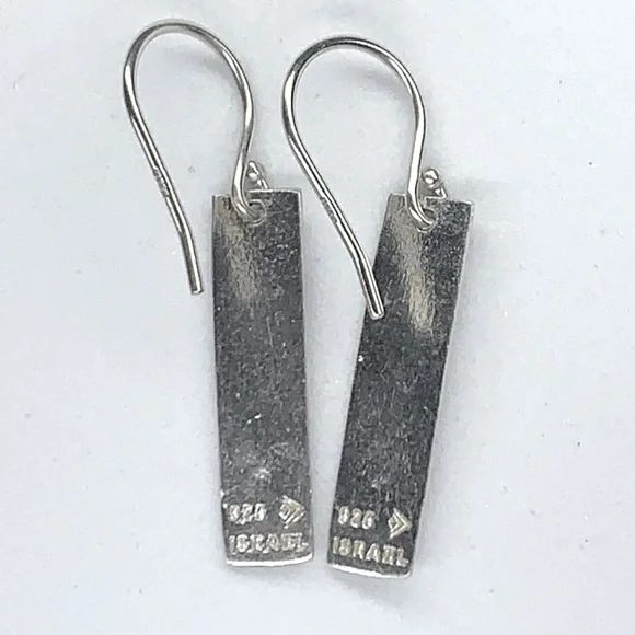 Silpada 'Albuquerque' Rectangular Sterling Silver Brushed Finish Earrings - Picture 5 of 7